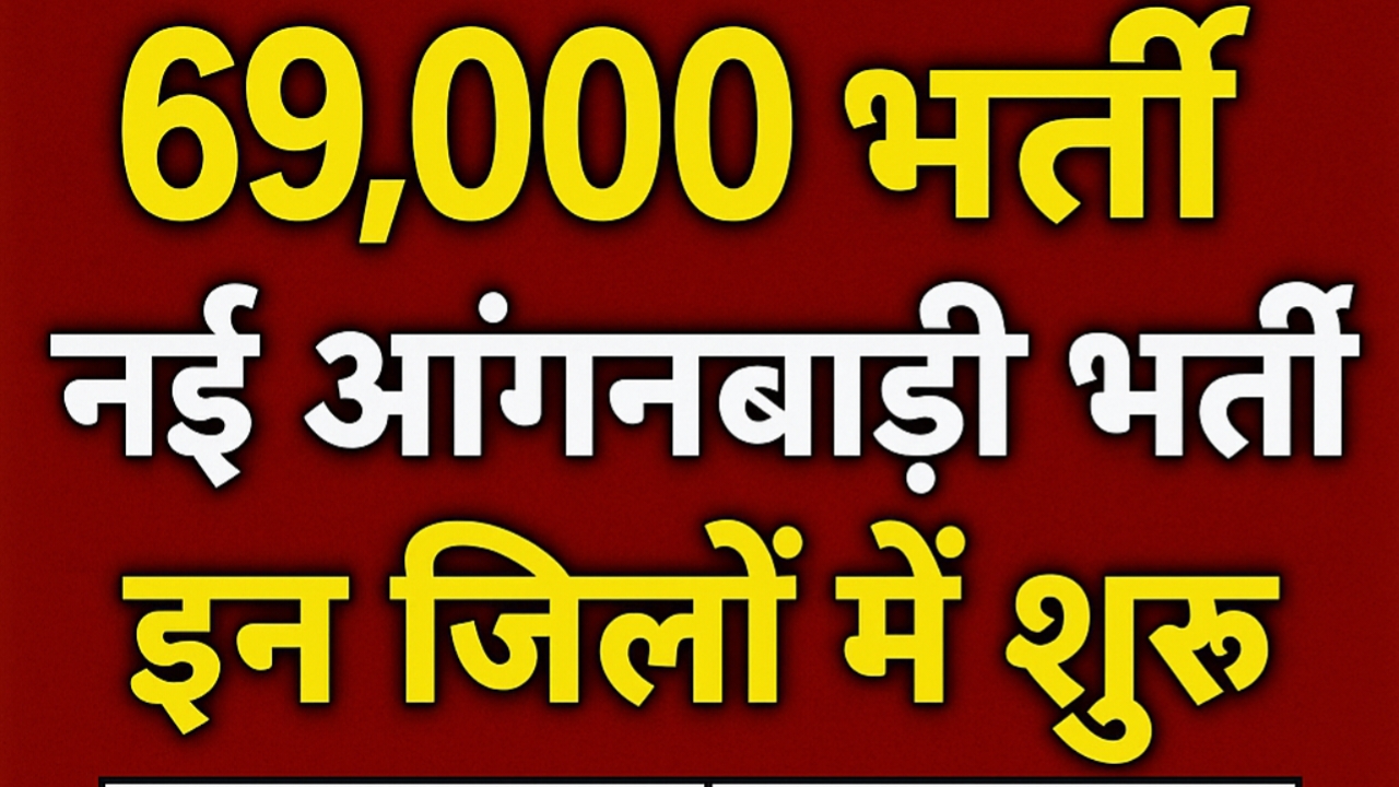 UP Anganwadi Bharti 2025: