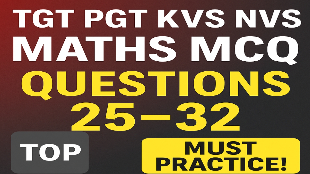 TGT PGT EXAM IMPORTANT QUESTIONS