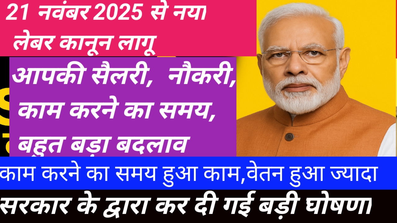 India’s four new Labour Codes are now in force from 21 November 2025. Understand in simple language how your salary structure, PF, gratuity, bonus, working hours, gig worker rights and job security will change under the new wage and labour law reforms.
