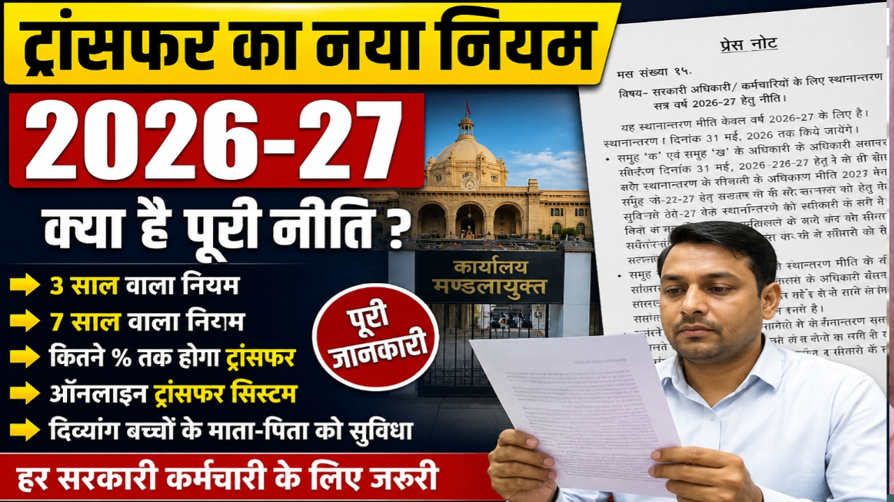 Uttar Pradesh transfer policy 2026